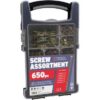 ForgeFix Organiser Pro MPS Zinc Yellow Wood Screw Kit 650 Piece (Free C&C)