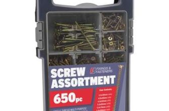 ForgeFix Organiser Pro MPS Zinc Yellow Wood Screw Kit 650 Piece (Free C&C)