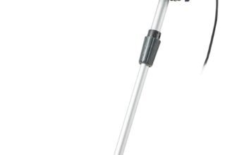 Forte 550W Electric Grass Trimmer. 3 in 1 trimming, edging and reach mode. Strimmer with telescopic shaft, plant guard and guide wheel. (10m Cable)