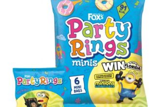 Foxs Biscuits Party Rings Minis 6 Snack Bags