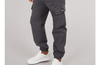 Fred Perry Mens Trousers Gunmetal