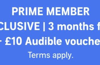Free 3 months and £10 Credit (Prime Members, Selected Accounts, Exclusions Apply)
