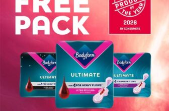 Free pack of Bodyform Ultimate Pads