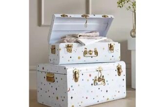 Freemans Home Set of 2 Star & Moon Storage Trunks