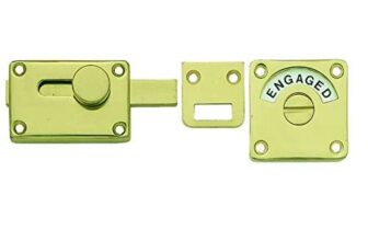 Frelan Hardware Polished Brass Bathroom Indicator Door Bolt JV2552BPB