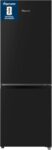 Fridgemaster MC50165EB 50cm Freestanding 60/40 Fridge Freezer – 175-litre capacity with Crisper box – Reversible Door – LED Lighting- 4 Star Freezer Rating – Black – E Rated