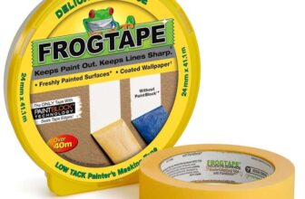 Frog Tape Yellow Delicate Surface Painters Masking Tape 24mm x 41.1m (£2.85 S&S)