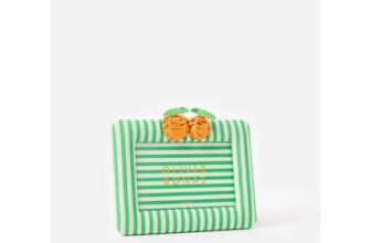 Fruta Green & White Orange Photo Frame 4×6