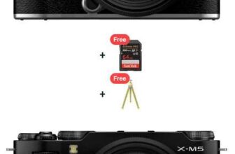 Fujifilm X-M5 Mirrorless Camera XC 15-45MM kit free Sandisk Extreme Pro 64GB card & JOBY PodZilla Medium Tripod Kit ( X-Mount / 26MP )
