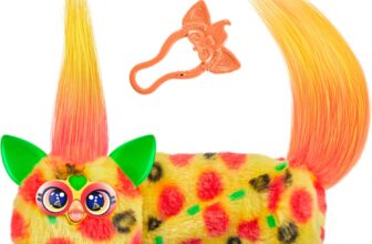 Furby DJ Furblets Pepp-Oh-Roni Plush Toy, Red