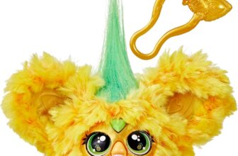 Furby Furblets Hoo-Lah Mini Electronic Plush Toy, Yellow and Green