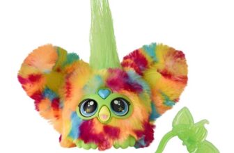 Furby Furblets – Series 1 Collectible – Pix-Elle Mini Electronic Plush Toy with Sounds for Kids, Interactive Talking Collectible