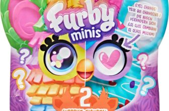 Furby Minis 2 Pack, Get 2 of 24 Tiny Surprise Toy Figures, 2.5-cm Collectibles, Series 1, Ages 5