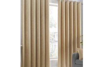 Fusion Strata Triple-Woven Dimout Eyelet Curtains