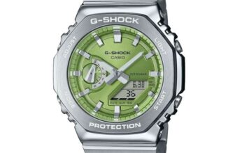 G-Shock GM-2110D-3AER Lime Green Dial & Stainless Steel Watch
