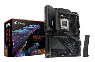 GIGABYTE X870E AORUS ELITE X3D Motherboard – Supports AMD Ryzen 9000 CPUs, 1622 Phases Digital VRM, up to 9000Hz DDR5
