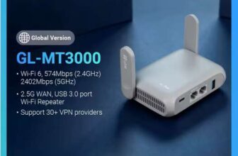 GL.iNet GL-MT3000 Beryl AX Wi-Fi 6 Wireless Travel Gigabit Router ( WiFi 6 /802.11a/b/g/n/ac/ax )w/codeGL-iNet Overseas Store(UK Despatch)
