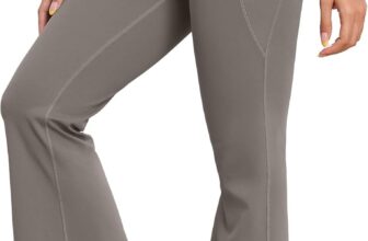 GRECERELLE Wide Leg Trousers for Women Yoga Pants Elasticated High Waist with Side Pockets Opaque Tummy Control Work Running Walking Pants for Ladies