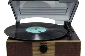GROOV-E Retro Series Belt Drive Bluetooth Turntable – Wood