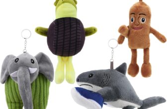 GSrenyu 4 Pcs Italian Brainrot Action Plush Toys Set Tralalero Tralala Toy Plushies Fun Stuffed Animal Figure Doll with Playful Designs for Kids and Adults