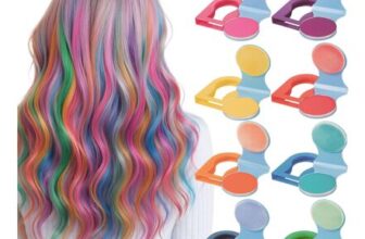 GWAWG 8-Color Hair Chalks for Girls, Washable, UV Glow