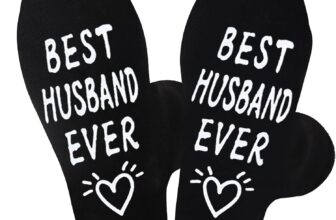 GWAWG BEST HUSBAND EVER Socks Novelty Funny Socks, Gifts for Him Valentines Day