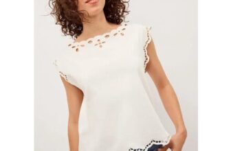Gaia Floral Cutwork Top Ivory – L and XL Only