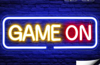 Game on Neon Signs, Arrinew Gaming LED Sign Wall Decor, Colorful Neon Lights powered by USB, Gamer Gifts for Teen Boys Bedroom, Gamer Room, Man Cave, Party Supplies(15.7x 5.7inch)
