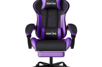 Gaming Chair, Ergonomic Computer Chairs with Footrest, Comfy