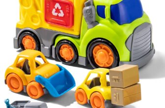 Garbage Truck Toy for 3 Year Old Boys 9 in 1 Bin Lorry Toy with Bins Interactive Rubbish Trucks with Lights and Sounds Educational Toy Vehicle Birthday Gift for Boy Girl Kid 4 5 6 7 8 Year old