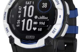 Garmin Instinct 3, 50mm GPS smartwatch with Solar Charging, LED Flashlight, 10ATM, Whitestone/Black