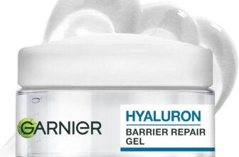 Garnier Face Moisturiser Water Gel, Hyaluron Barrier Repair Gel withHyaluronic Acid, Glycerin & Aloe Vera, 48H Hydration for Sensitive Skin, Strengthens Skin Barrier, Vegan Formula, 50ml