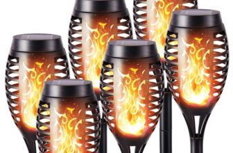 Geemoo 6 Pack Solar Flickering Dancing Flame Lights Waterproof Solar Torch Lights for Outdoor. Sold by Geemoo FBA