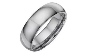 Gents Tungsten Court 7 Mm Ring