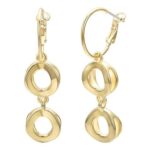 Geometric Dangle Drop Leverback Earrings