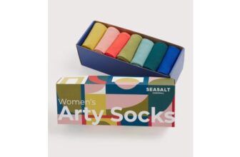 Gift Box of 7 Womens Arty Socks