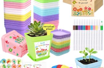 Gifts for Students from Teachers, 36Pack End of Year Class Gifts for 30 Children, Year 6 School Leavers Gift,End of Term Flower Pots with Trays Stickers Envelopes Watercolour Pens (Seed Not Included)