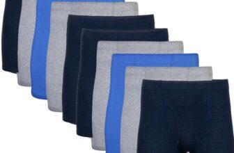 Gildan Mens Covered Waistband Boxer Briefs, (pack of 10) Small only