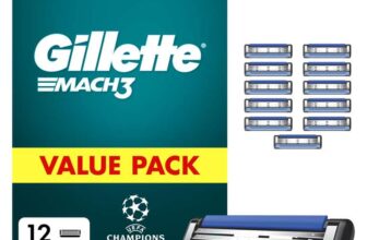 Gillette Mach3 Razor Blade Refills for Men, 12 Count S/S £14.44
