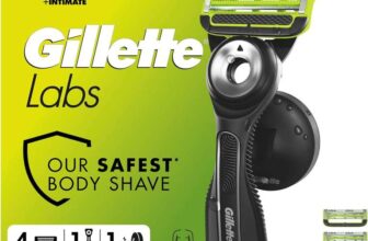 GilletteLabs Body Intimate Razor for Men, 1 Handle & 4 Cartridges – £18.10 s&s