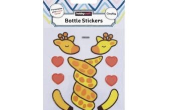 Giraffe Bottle Stickers