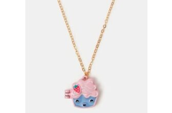 Girls Cupcake Locket Necklace