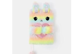 Girls Ombre Fluffy Bunny A5 Notebook