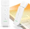 Glocusent Book Light 12 LEDs, Reading Lights for Books in Bed with 5 Colors & 5 Brightness Levels, Up to 100Hrs Runtime Book Light Clip on Kindle, Eye-Caring Book Reading Light