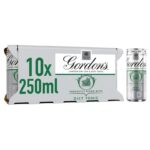 Gordons London Dry Gin & Diet Tonic 5% vol 10 x 250ml – Save at Checkout