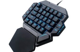 Goshyda One-Handed Backlit Mechanical Keyboard, 35 Keys, USB, RGB, Macro