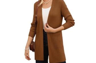 Grace Karin Womens Slim-Fit Open-Front Long Cardigan, Yellow XL