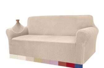 Granbest High-Stretch 3-Seater Sofa Cover Beige