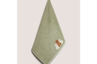 Green Cockapoo Embroidered Hand Towel