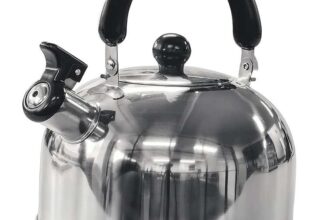Green Haven 2L Camping Whistling Kettle with Folding Handle
